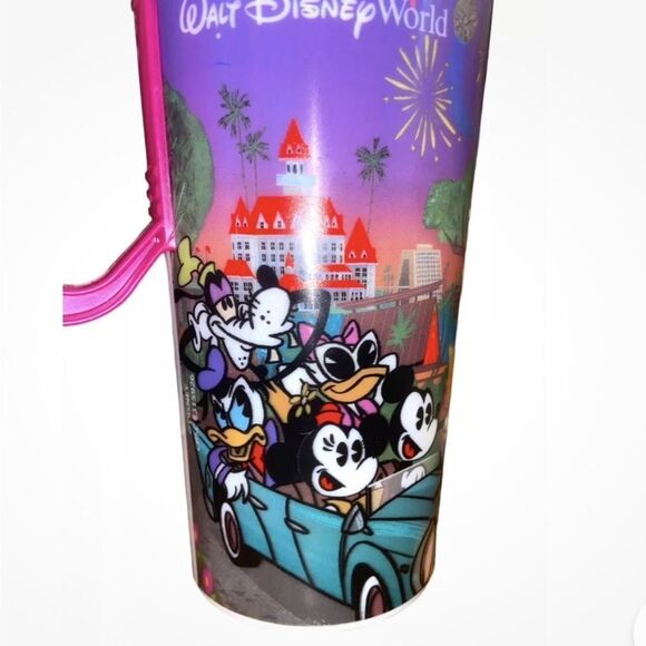 2024 Walt Disney World Resort WDW Hot Pink Refillable Mug Mickey & Friends - Picture 6 of 13